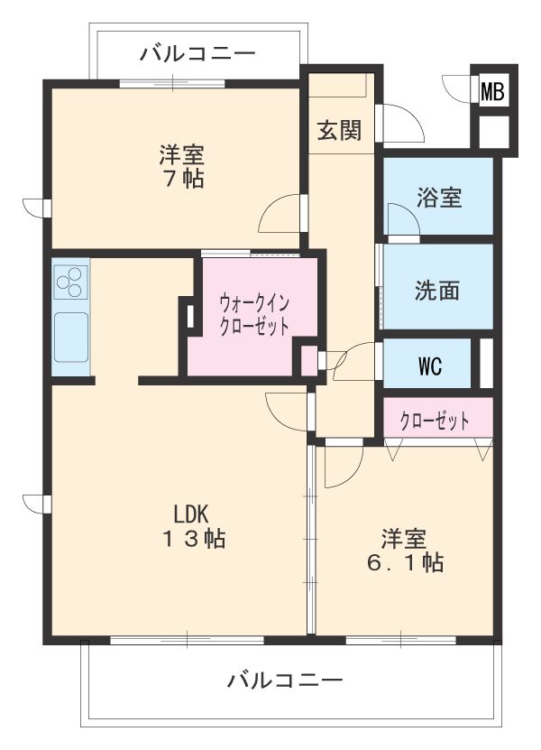 ハーツハピネスの間取り
