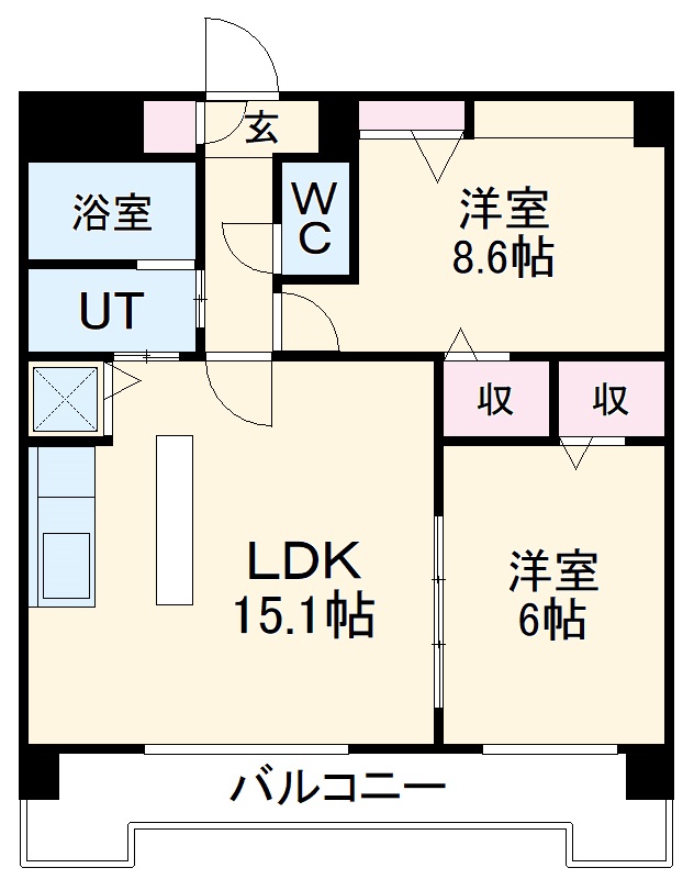 ピオーネ覚王山の間取り