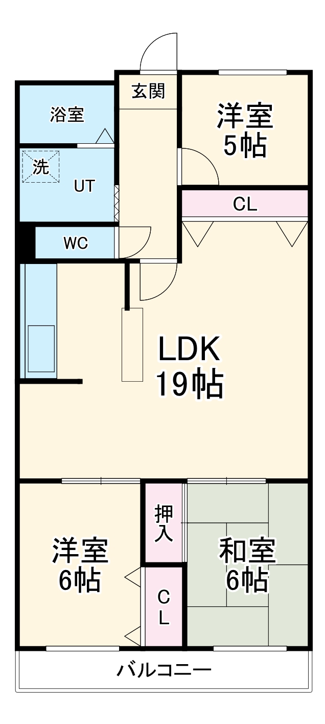 パビヨン徳川の間取り