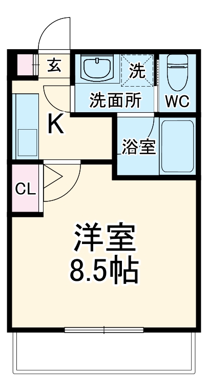 グローリー Kの間取り