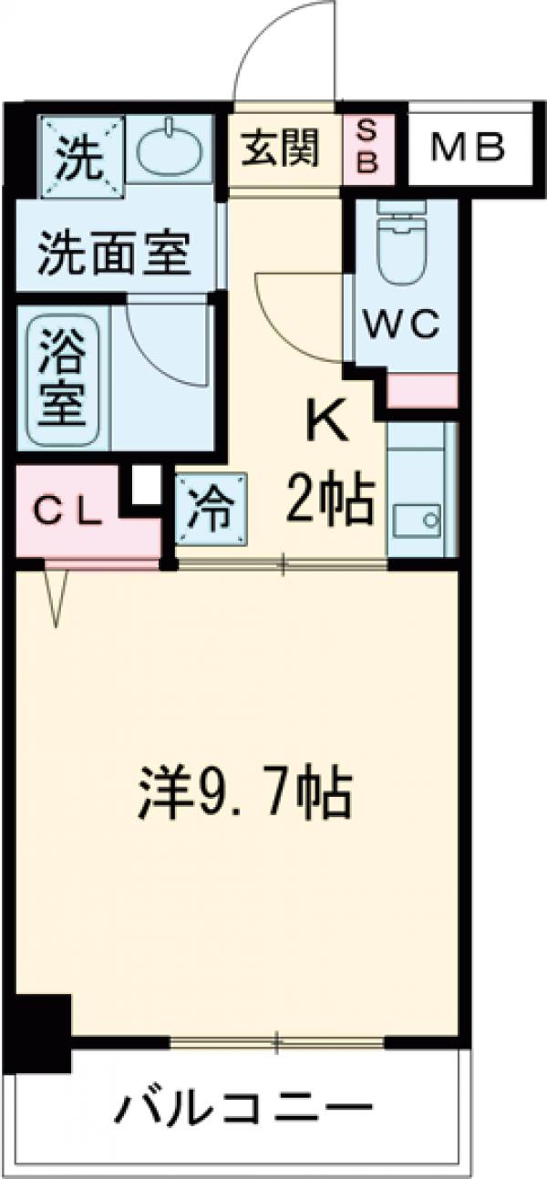 Les.fontaine聖蹟の間取り