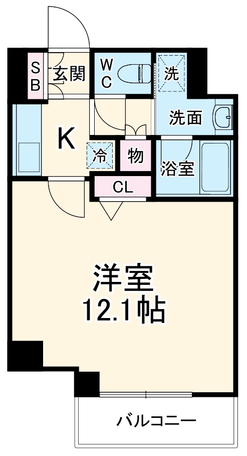 エマーレ行徳の間取り