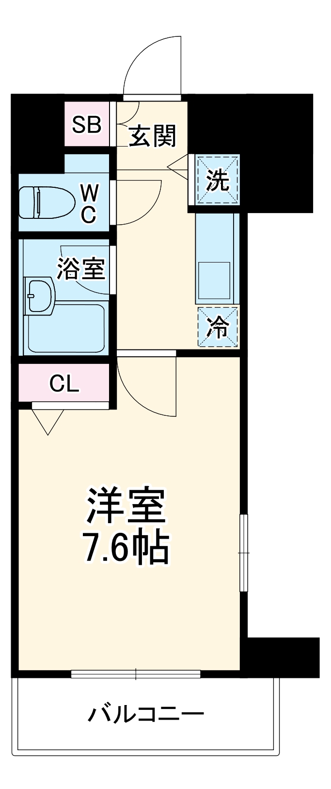エマーレ行徳の間取り