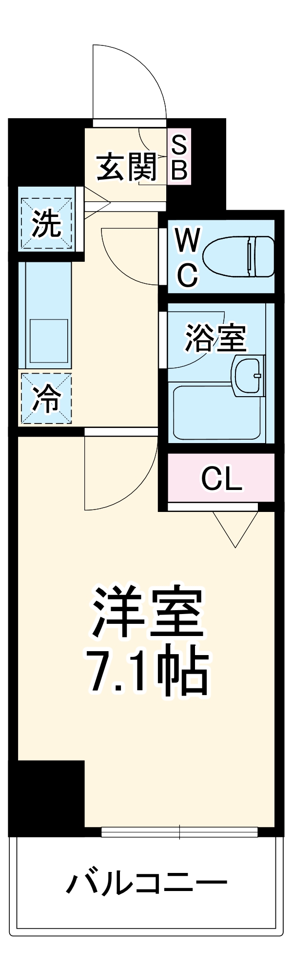 エマーレ行徳の間取り