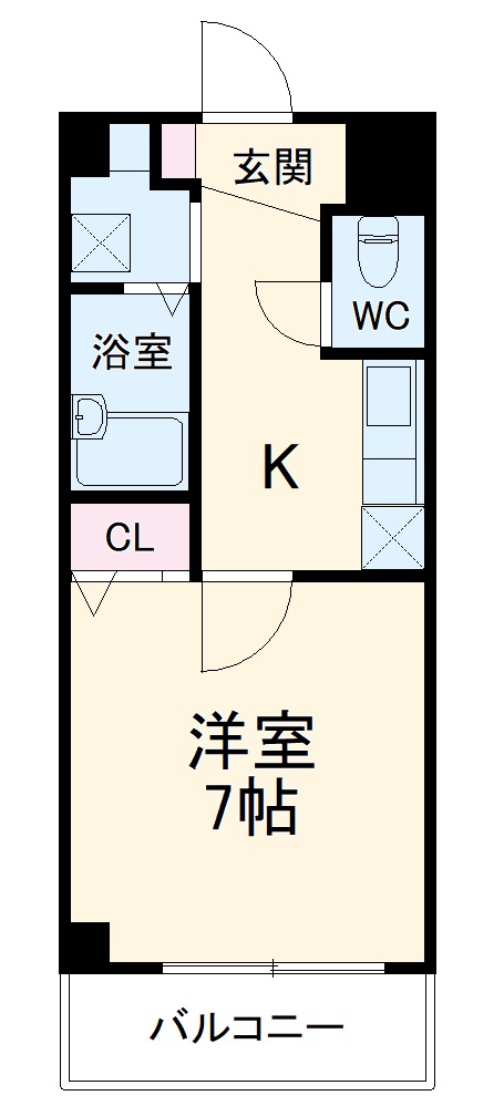 305号室の間取り