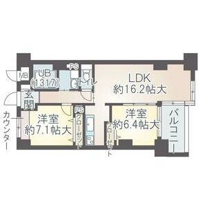 イーグルヘッド橦木の間取り