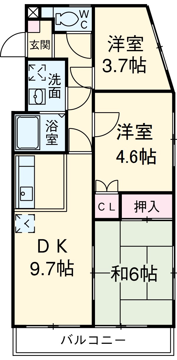 エスポワール八田の間取り