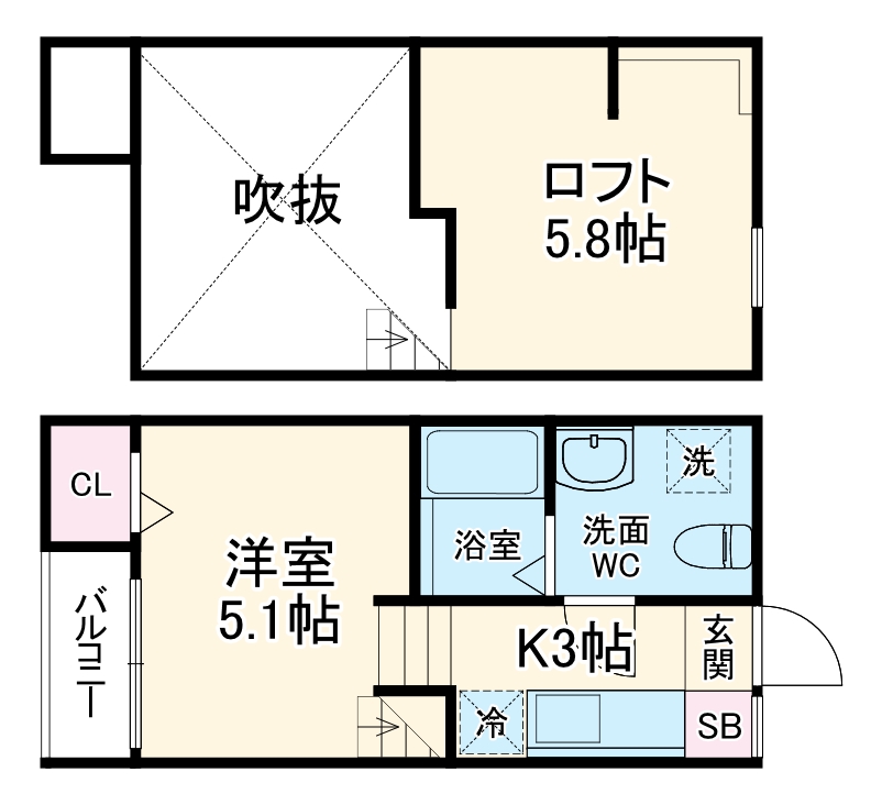 アイレックス鶴間の間取り