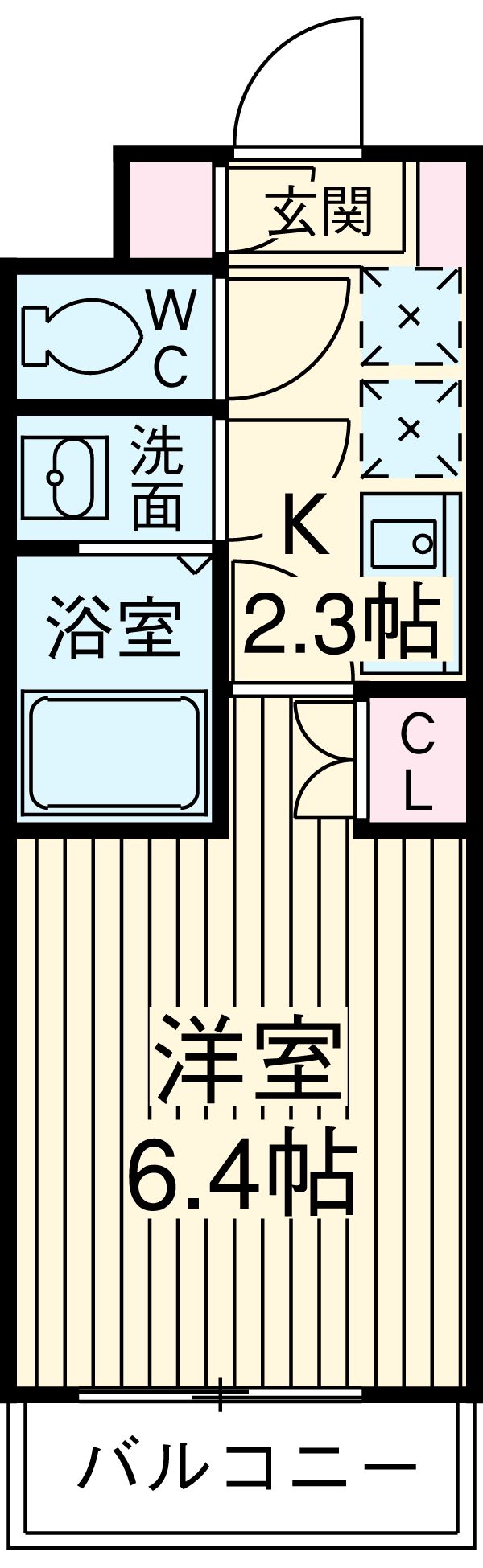 カリスヤマガの間取り