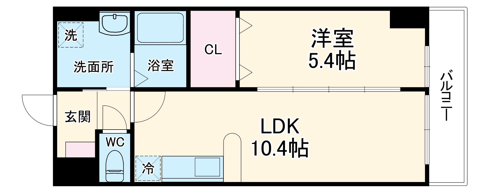 栄の完工年月(2007年3月)築の賃貸マンションの間取り