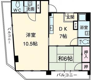 仲田ビルの間取り