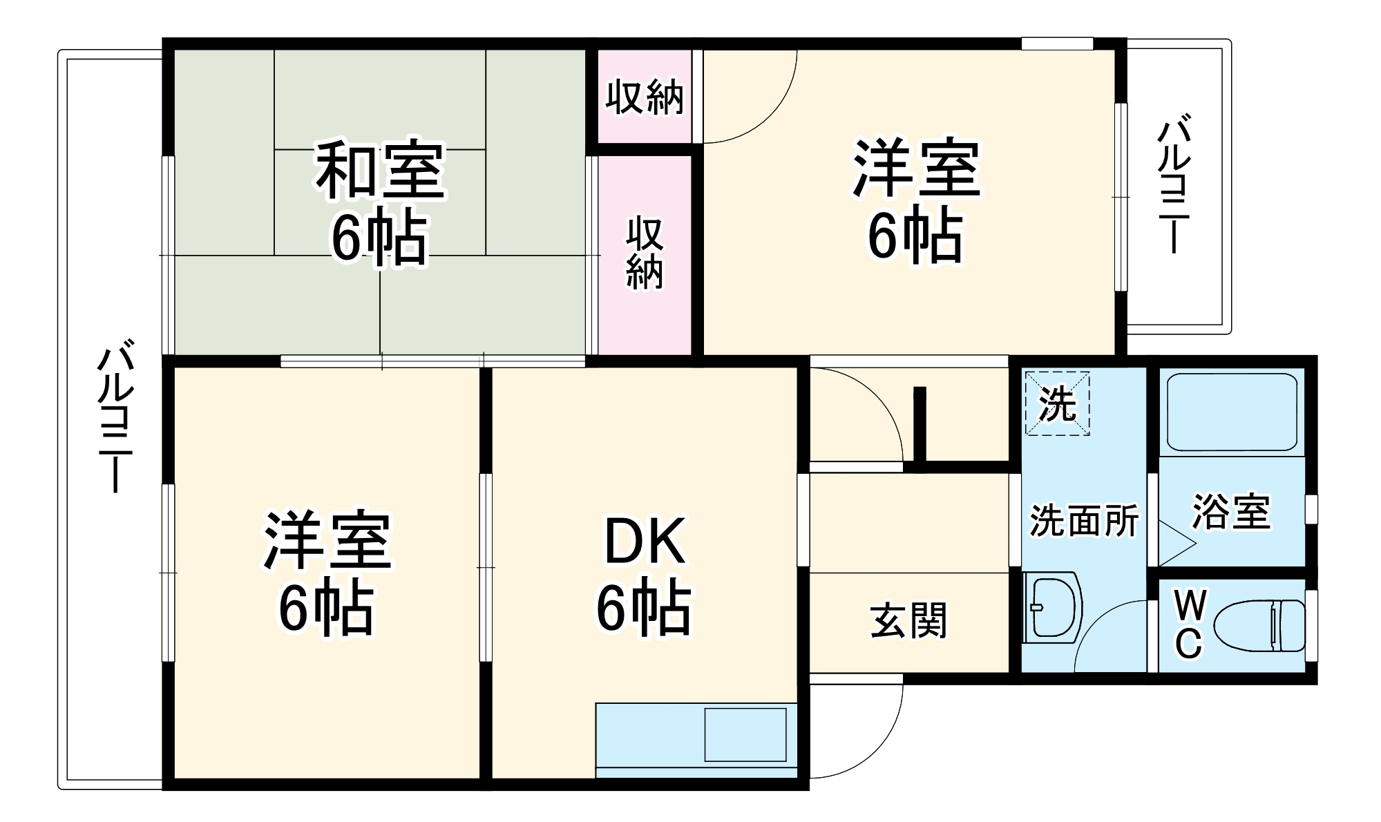 光マンションの間取り