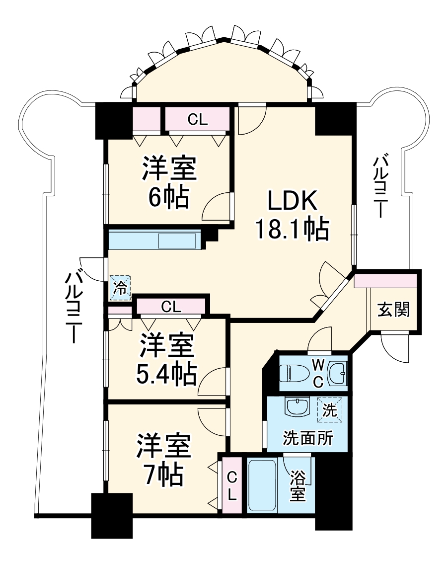 ハートヒルズ久屋大通の間取り