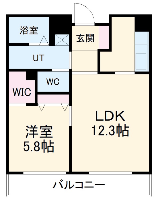 向陽町レジデンスの間取り