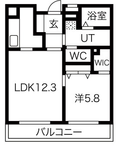 向陽町レジデンスの間取り