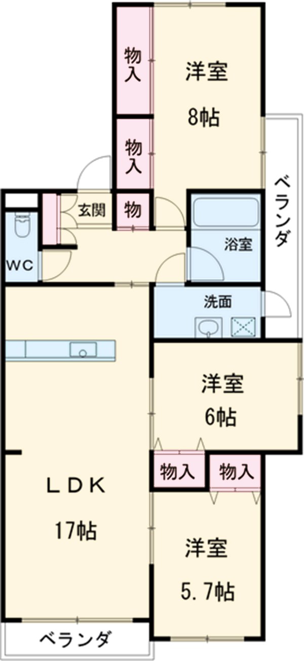 シンフォニー城見の間取り