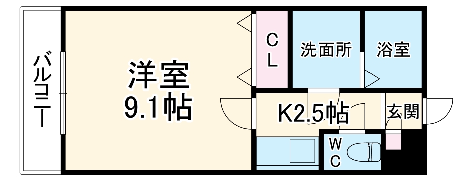 アンプルール リーブル サン・ステージの間取り