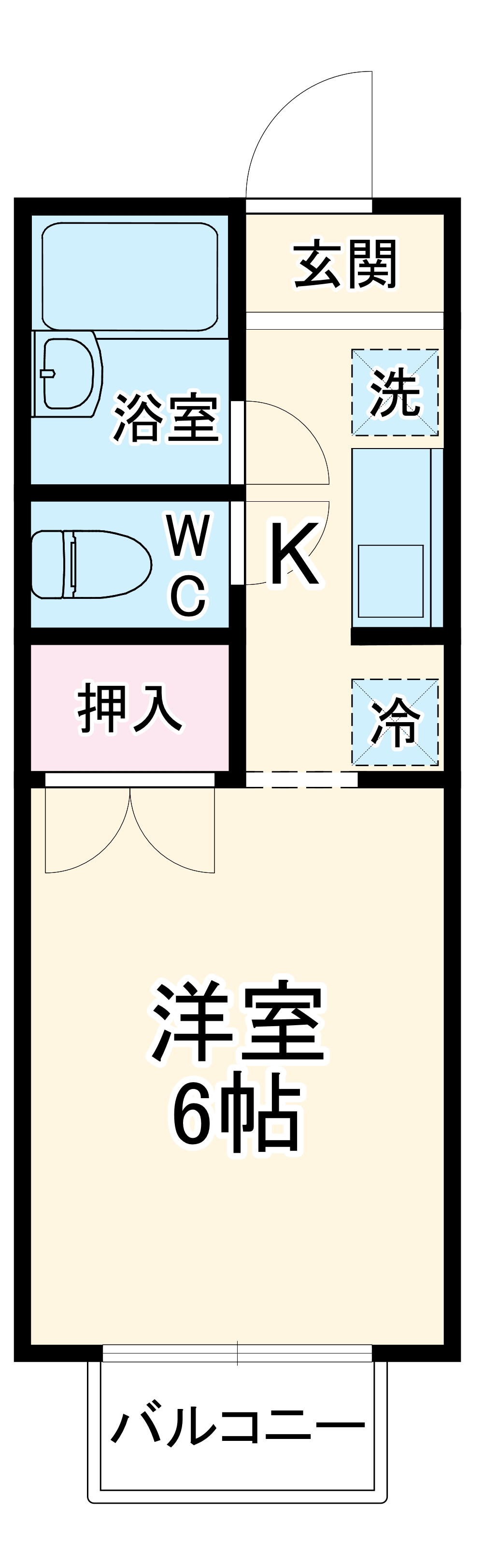 ミヒロハイツの間取り
