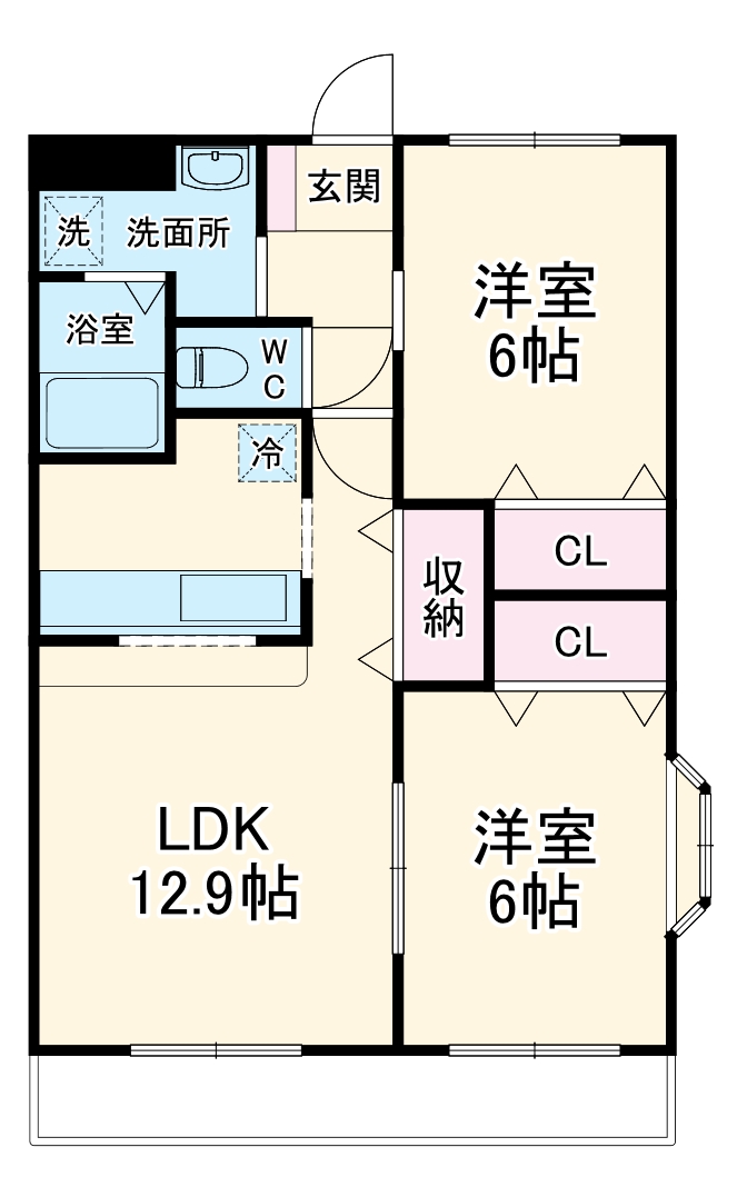 カーム フィールドの間取り