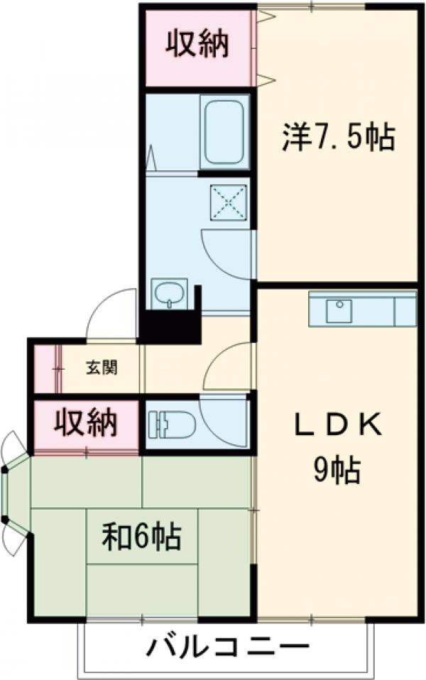 フレマリール桜ヶ丘Bの間取り