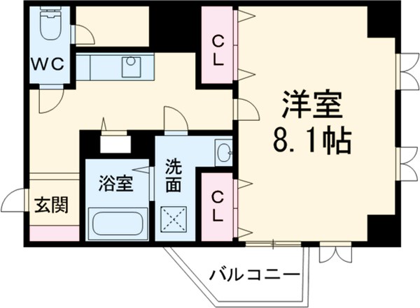 レジディア国分寺・402号室の間取り