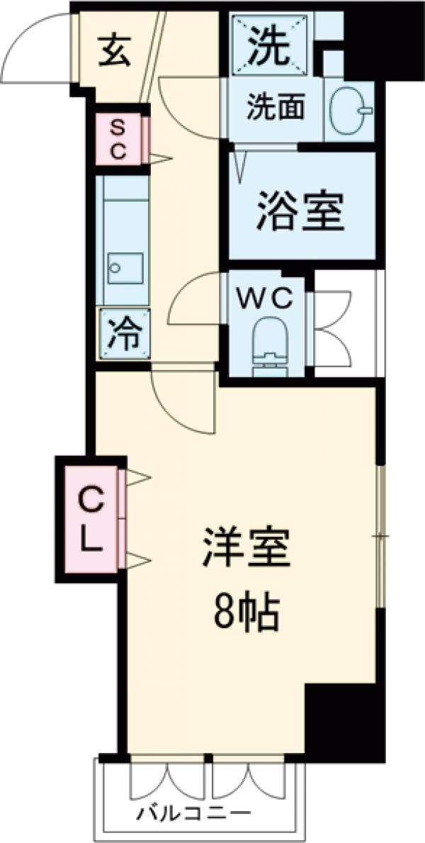 レジディア国分寺の間取り