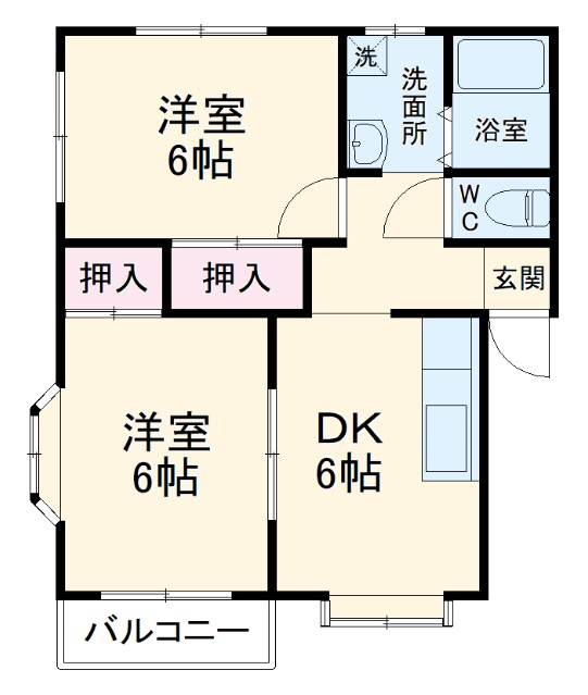 グランデーヌM’sBの間取り