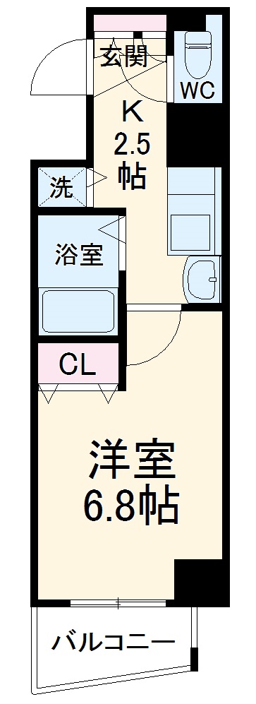 プレサンス覚王山D-StyleⅡの間取り