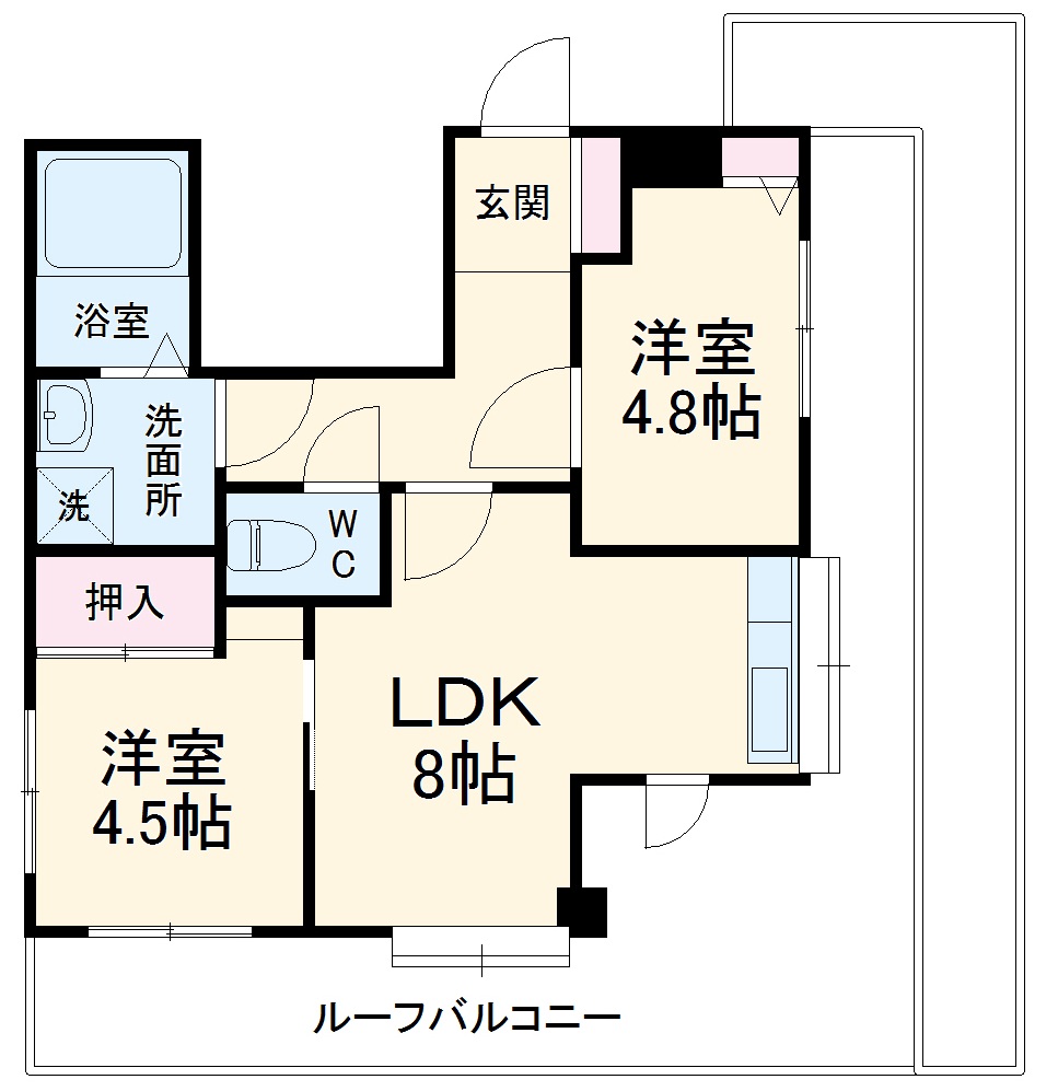 ベルジェ行徳の間取り