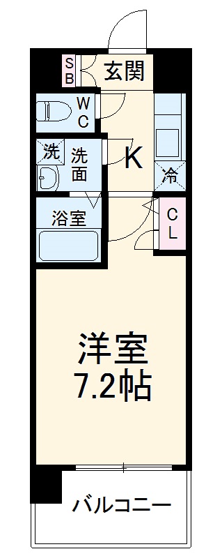 ＵＵＲコート名古屋名駅の間取り