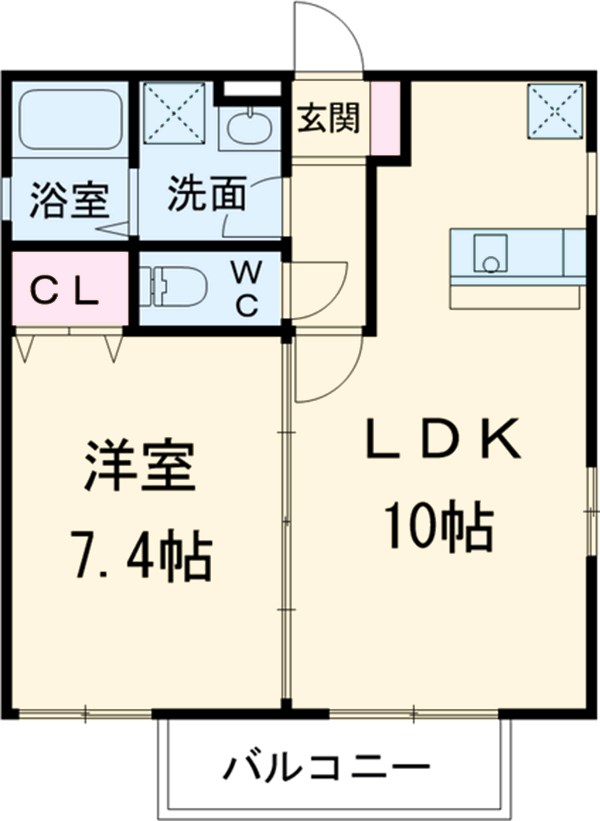 グランレーヴ庄内通の間取り