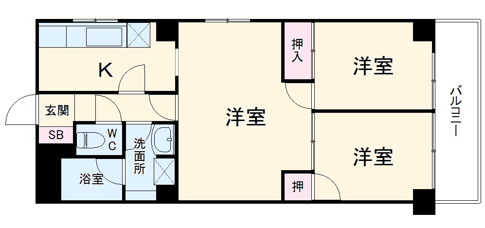 2/3 間取