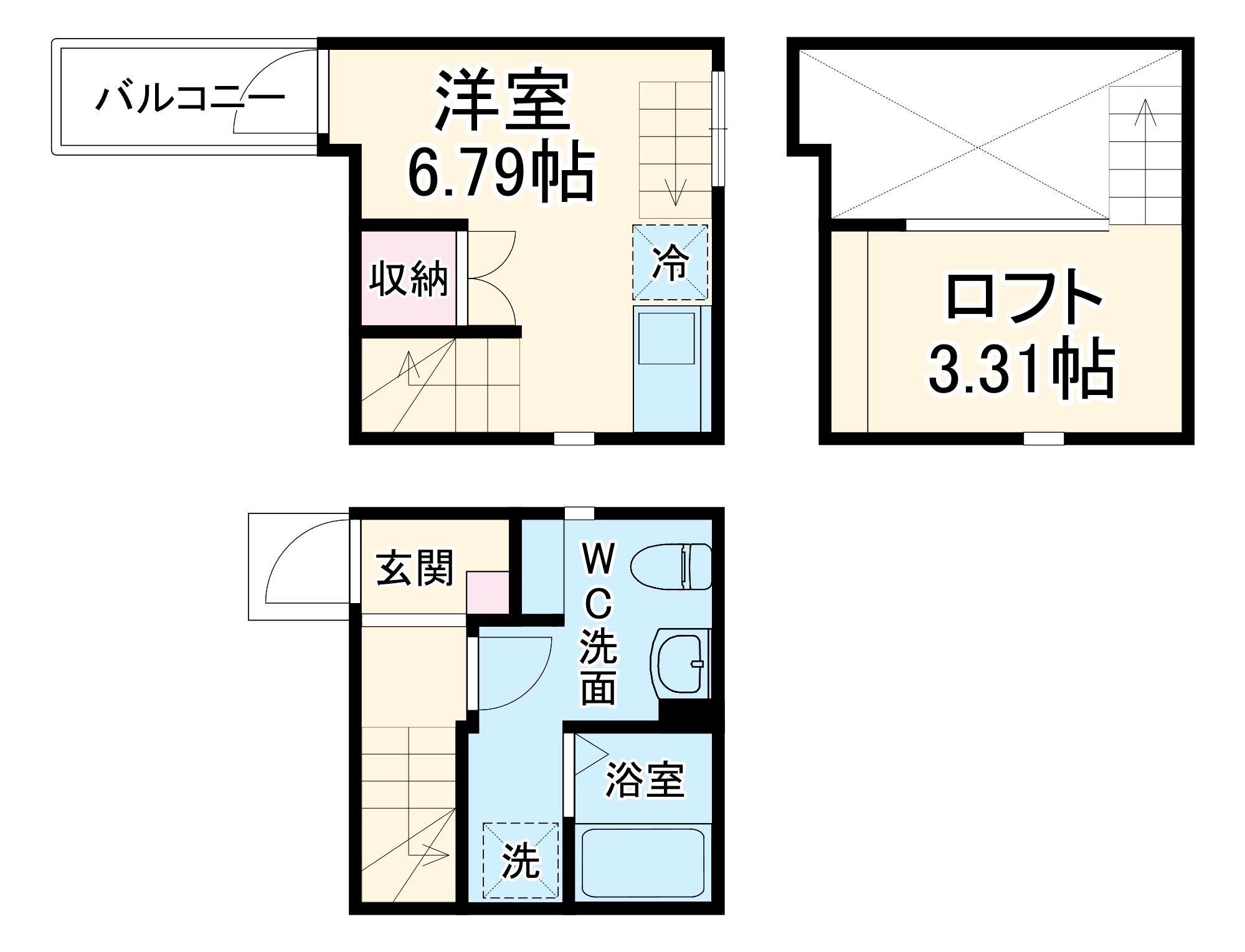 Ｓｕｍｉｔａｉ栄生・103号室の間取り