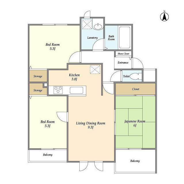 ハイランドグリーン池尻の間取り