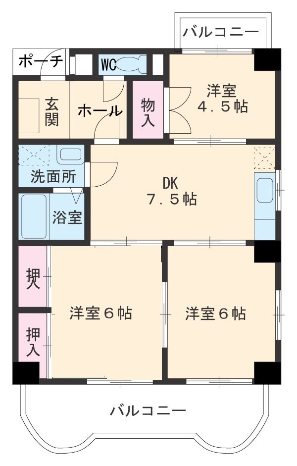 ラ・コンシェル柴周の間取り