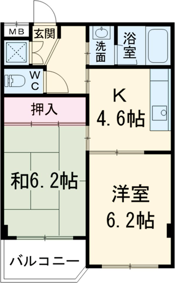 フロントアイランドハイツの間取り
