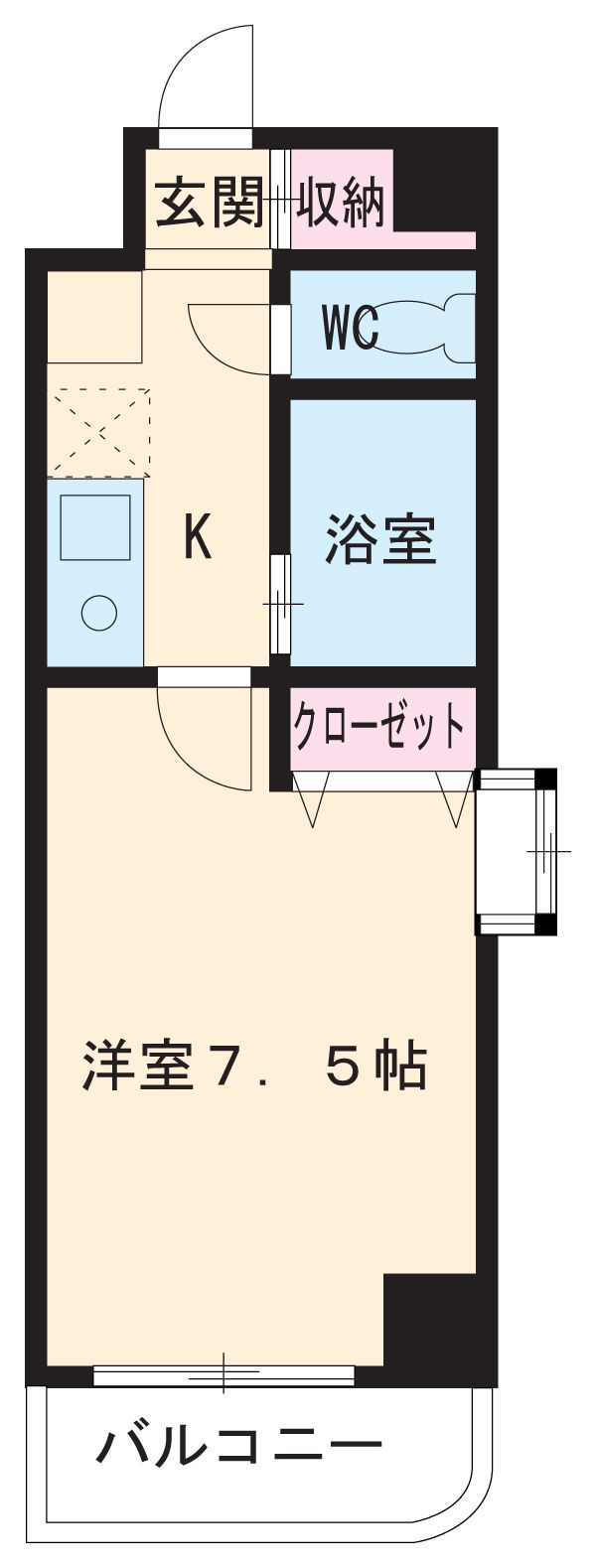 SKハイツ黒川の間取り