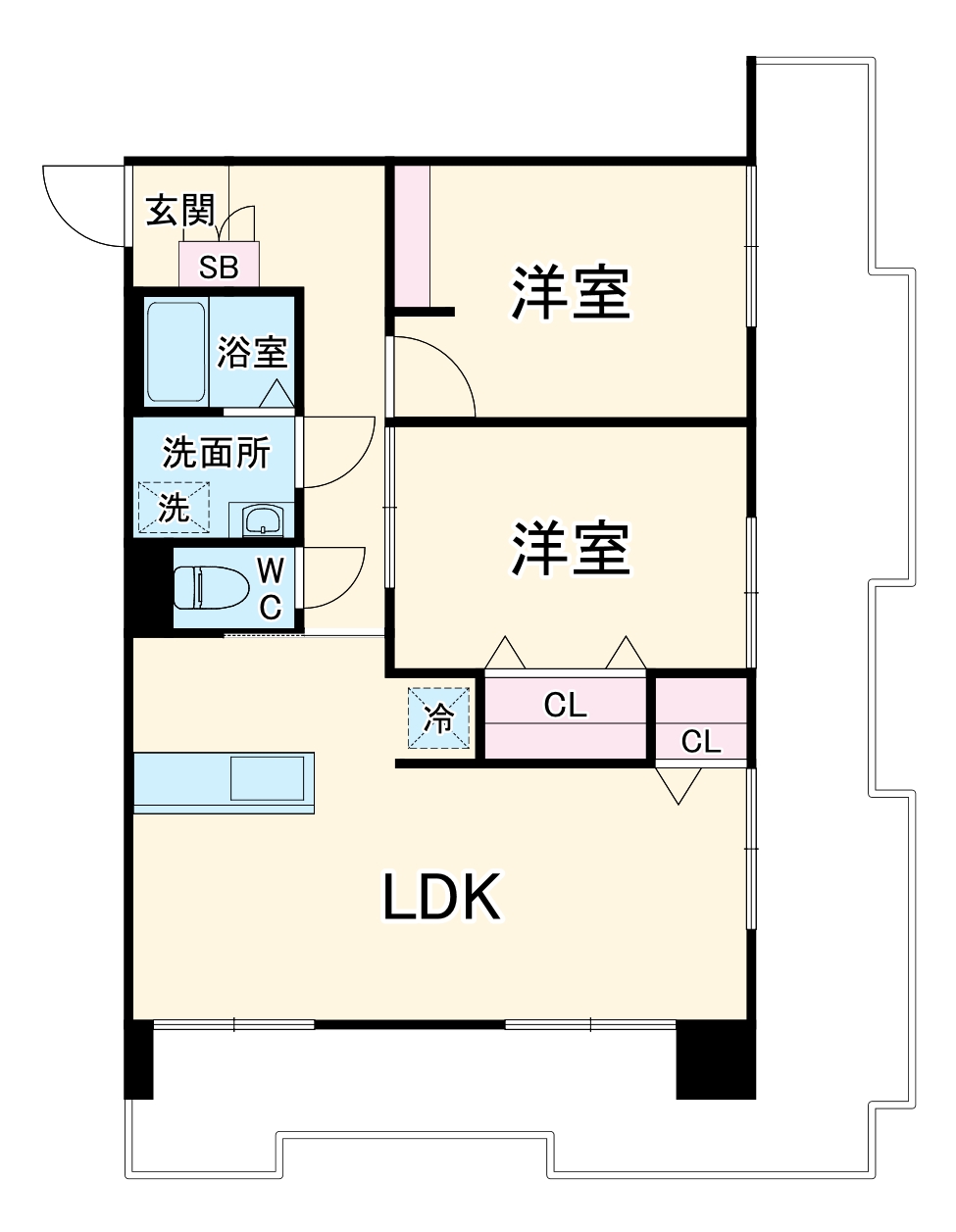 ISM徳川RESIDENCEの間取り