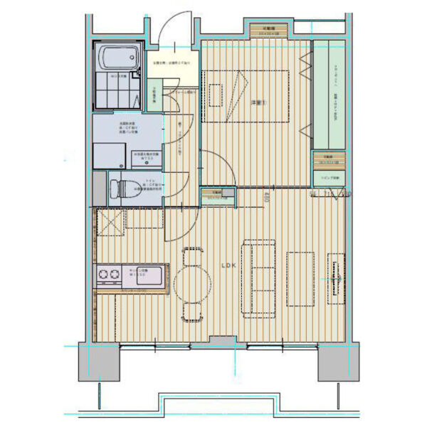 ISM徳川RESIDENCEの間取り