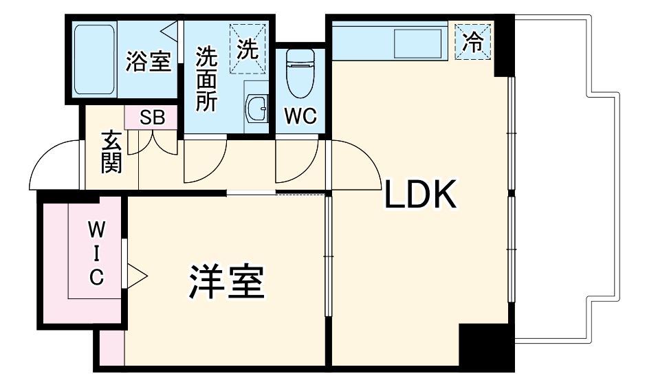 ISM徳川RESIDENCEの間取り