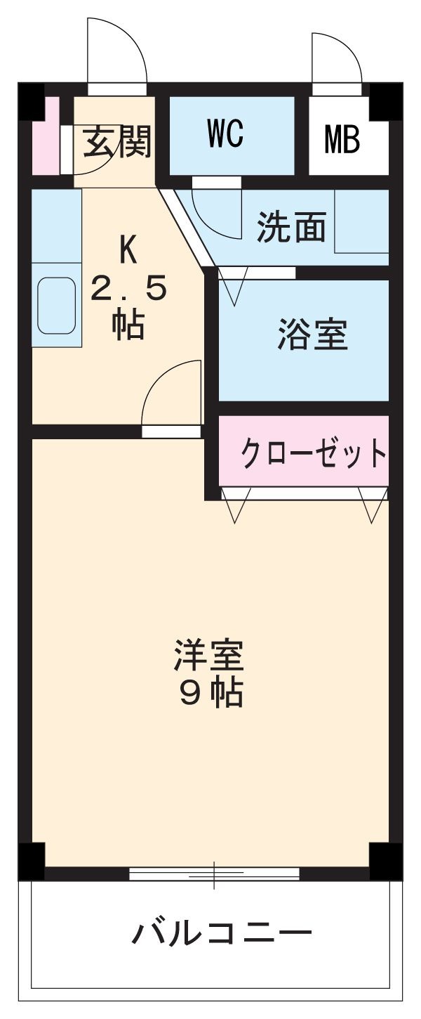プチメゾン稲生Ⅱの間取り