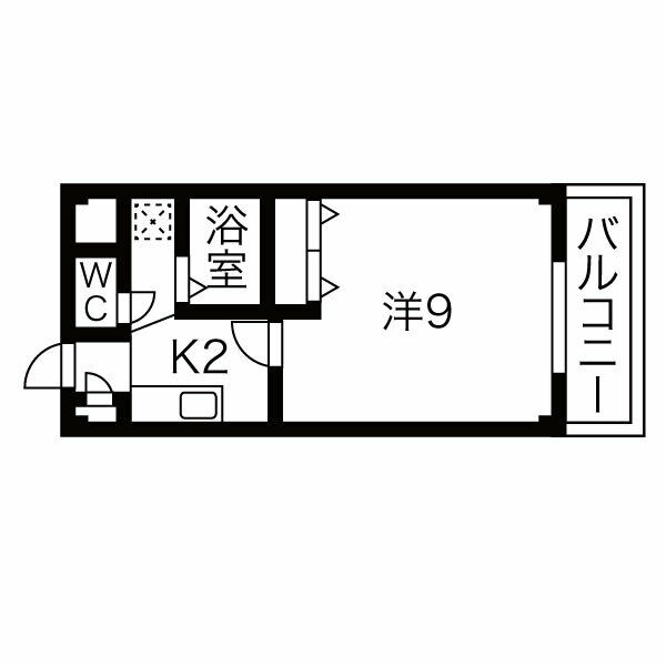 プチメゾン稲生Ⅱの間取り