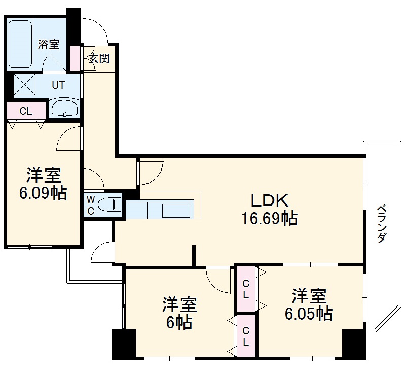 KDX泉レジデンスの間取り