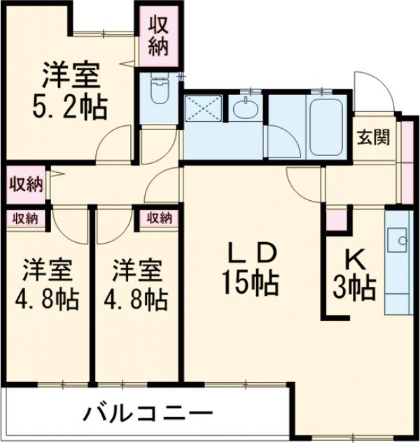 エルムコートの間取り