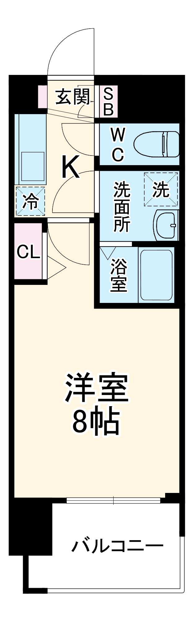 プレサンス久屋大通セントラルパークの間取り