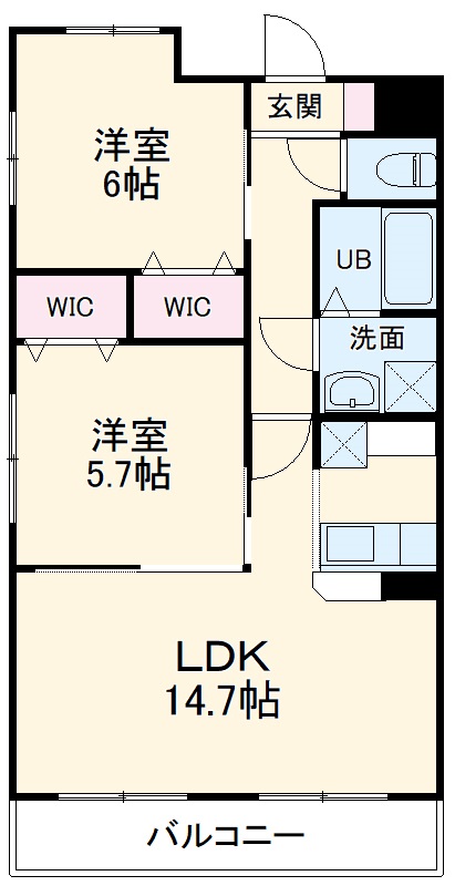 クレスト上名古屋の間取り