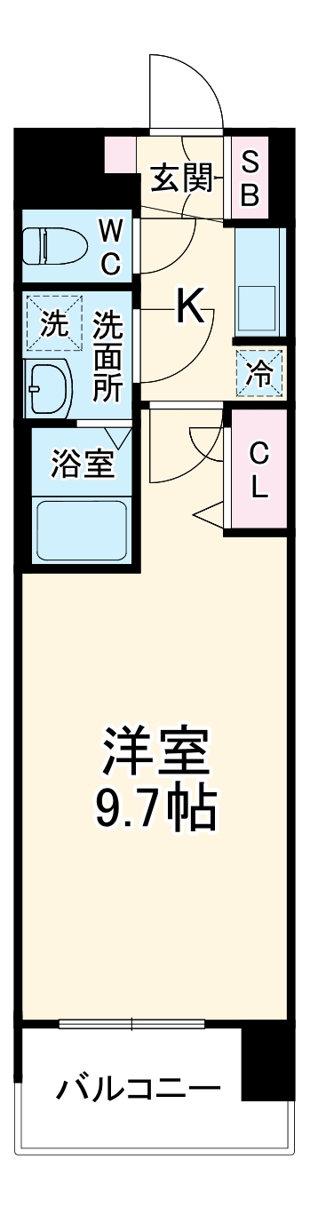 プレサンス久屋大通セントラルパークの間取り