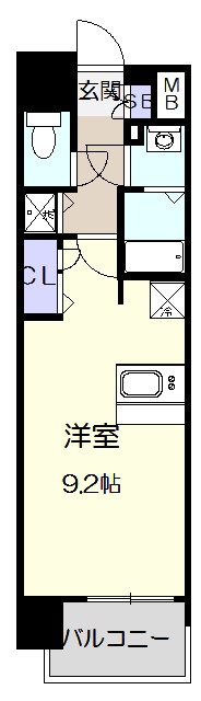 プレサンス久屋大通セントラルパークの間取り