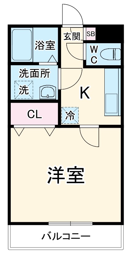 アンプルール リーブル フロールの間取り