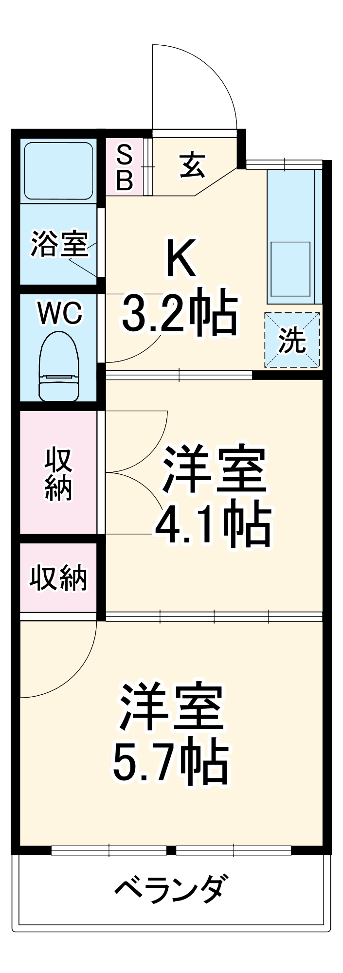 第一ハイム山下の間取り